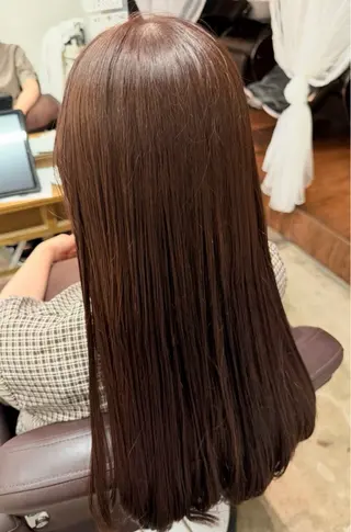 ロング カラー 辻村 はなのヘアスタイル