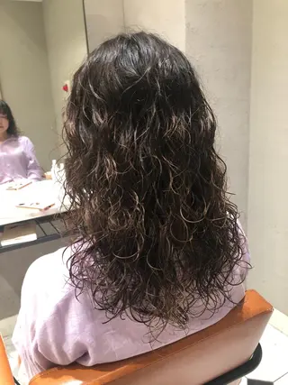 セミロング パーマ 髪質改善No.1🍀 🍀銀座🍀矢尾板のヘアスタイル