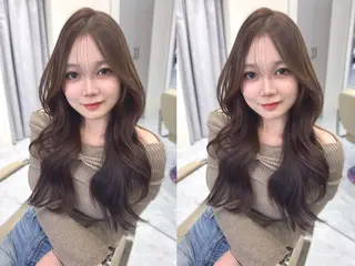 ロング カラー 韓国ヘア 野々山 ゆうとのヘアスタイル