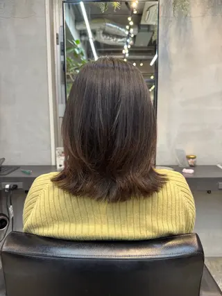ミディアム 川口開世 cut/permのヘアスタイル