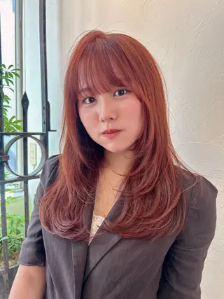 ロング カラー Masaki レイヤーカットのヘアスタイル