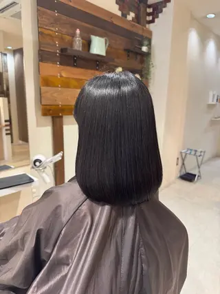 セミロング 髪質改善メニュー 長井 美佐子のヘアスタイル