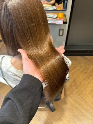 ミディアム Rena/韓国 /ワンホンヘアのヘアスタイル