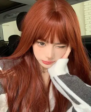 ロング カラー トレンド韓国ヘアー♡ 横浜美容室♡のヘアスタイル