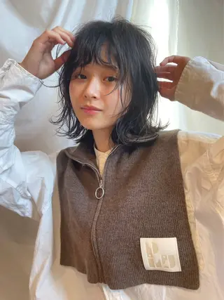 ミディアム カラー 👒ai /似合わせカラー👒のヘアスタイル