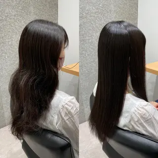 セミロング 髪質改善ヘアケア 艶髪特化/上田のヘアスタイル