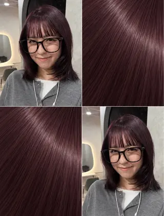 ミディアム カラー 色落ちまで盛れる 💟まなみのヘアスタイル