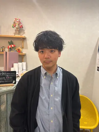 パーマ メンズ 江口 幸太のヘアスタイル