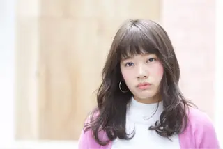 セミロング ロング カラー パーマ yoshi ☆のヘアスタイル