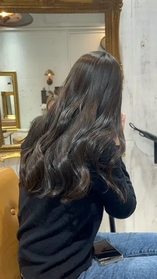 ロング カラー ヘアアレンジ re view 日和のヘアスタイル