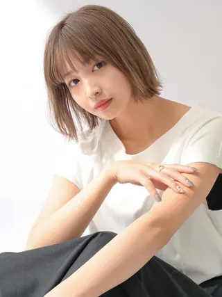 ミディアム カラー 熊本市東区 /Ririkaのヘアスタイル