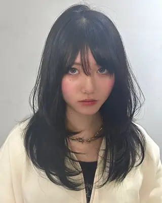 ロング 似合わせひなた🐥 elima調布のヘアスタイル