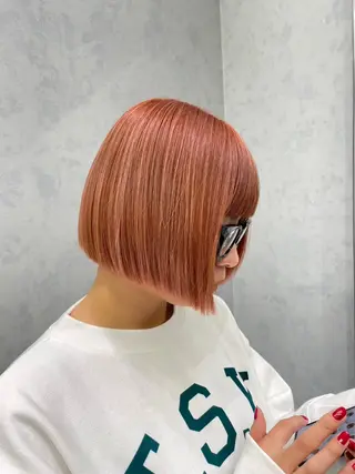 ショート カラー 🦋韓国hair🦋 エクステ店長sakiのヘアスタイル
