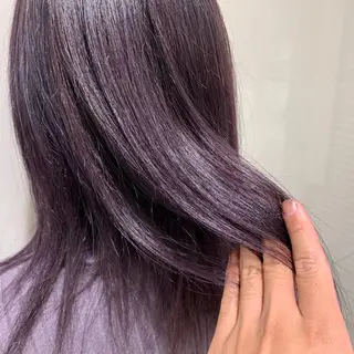 セミロング カラー ✨長岡市韓国レイヤー /髪質改善/山下竣介のヘアスタイル