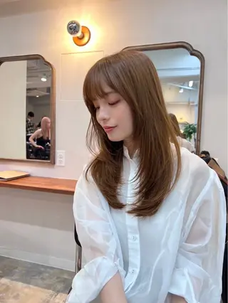 カラー ♻️ブリーチなし カラー♻️のヘアスタイル