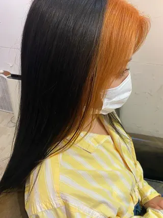 ロング カラー 才門 真菜のヘアスタイル