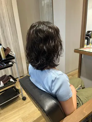 ミディアム 樋口 莉奈のヘアスタイル