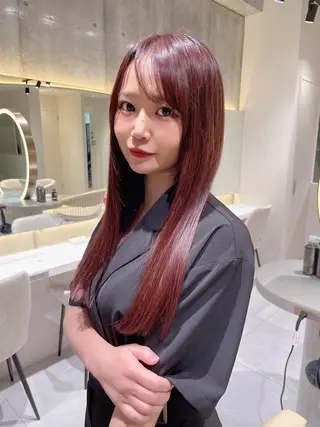 ロング shion 透明感カラーのヘアスタイル