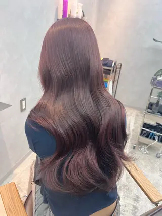 ロング カラー 竹森 鈴乃のヘアスタイル
