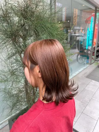 ミディアム メンズウルフ/ボブ パーマ/くるみのヘアスタイル
