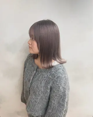 ミディアム カラー 髪質改善／パーマ カラー浅草 山本隼輔のヘアスタイル