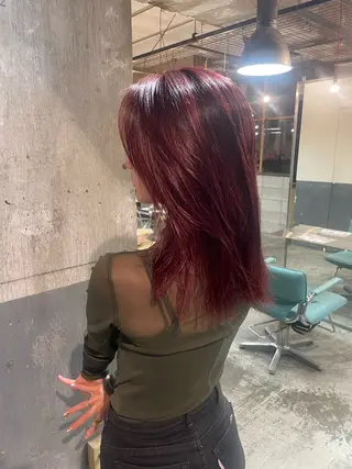 ミディアム カラー keen 立川のヘアスタイル