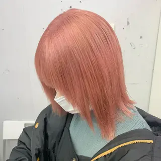 ミディアム カラー 🫧艶ダブルカラー ブリーチ🫧トモヤのヘアスタイル