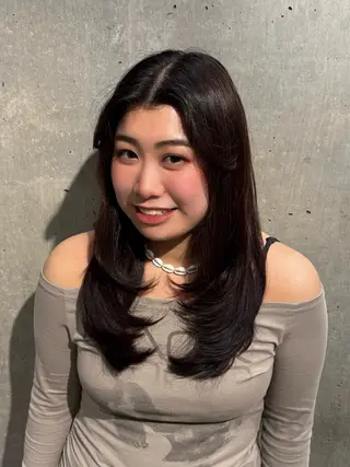 セミロング 💎髪質改善/海外風 💎みそらのヘアスタイル
