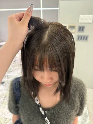 ショート カラー YURI/ブリーチ カラー/ダブルカラーのヘアスタイル