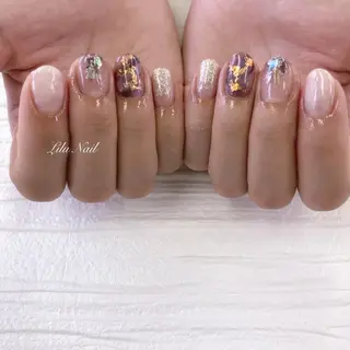 ネイル モチの良さ◉ フィルインネイル♡のネイルデザイン