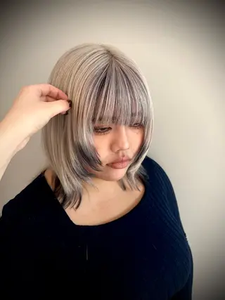 カラー やの ゆきなのヘアスタイル