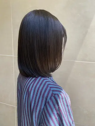 セミロング カラー パーマ ヘアアレンジ メンズ アイブロウ MOE /Zina横浜2ndのヘアスタイル