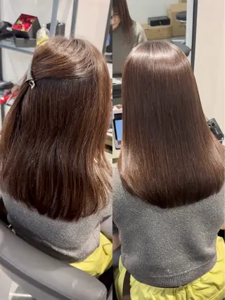 ミディアム カラー パーマ ヘアアレンジ メンズ 美髪矯正/髪質改善 カラー✨️Velのヘアスタイル
