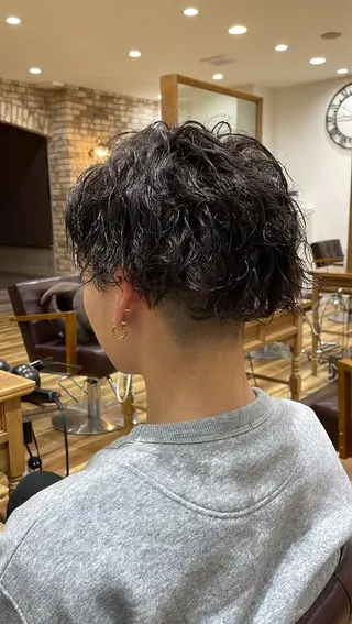 メンズ YASUHIRO グレージュ/メンズのヘアスタイル