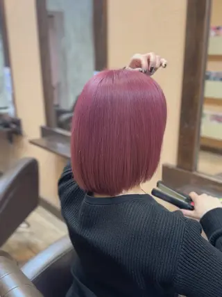 ミディアム カラー ボブ,レイヤー🩵 Maho🐻‍❄️のヘアスタイル