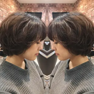 ショート パーマ 重政 和樹のヘアスタイル