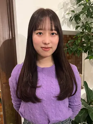 ロング 柴田 さくら/パーマモデルのヘアスタイル