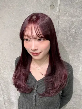 ロング カラー clam. yuu🦩のヘアスタイル