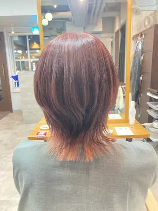 ショート 暖色カラー💞 菊地しおんのヘアスタイル