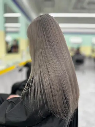 ロング カラー パーマ ヘアアレンジ メンズ キッズ ネイル マツエク・マツパ アイブロウ 韓国系🇰🇷🩶 艶暗髪/MEIのヘアスタイル