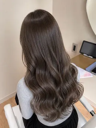 セミロング カラー 🥥前川綾乃/ 海外ヘア🥥のヘアスタイル