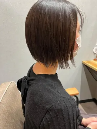 ミディアム カラー パーマ ヘアアレンジ メンズ キッズ ネイル マツエク・マツパ アイブロウ 久木原 ゆりのヘアスタイル