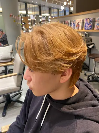 ミディアム パーマ メンズ unopulir 景山　凌のヘアスタイル
