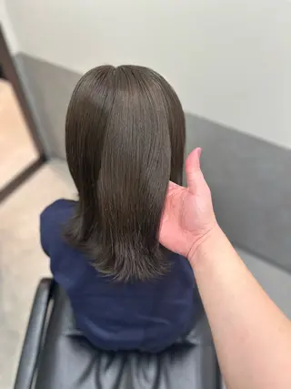 ミディアム カラー ヘアアレンジ 美髪透明感特化| なおき|池袋美容師のヘアスタイル