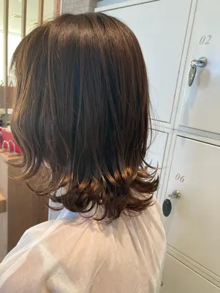 ミディアム カラー 山田 ひかりのヘアスタイル