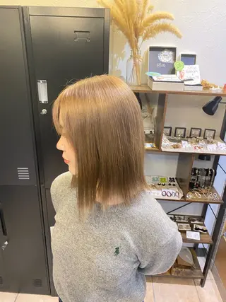 ミディアム カラー 西田辺/ タカスナオヤのヘアスタイル