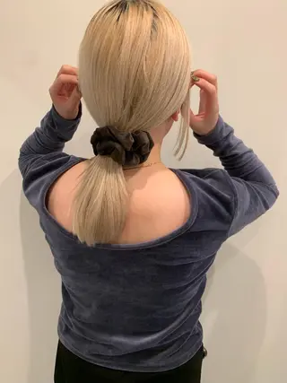 ミディアム 渋谷 留菜のヘアスタイル