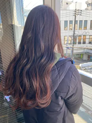 ロング カラー パーマモデル募集中 渥美翔人のヘアスタイル