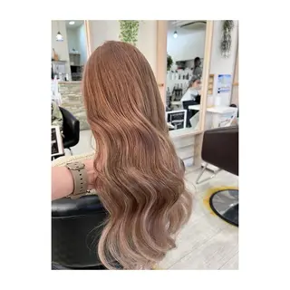 ロング カラー KR2S× 亜以加のヘアスタイル