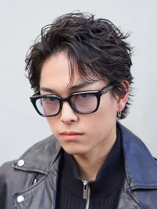 パーマ メンズ 土屋 嘉慧のヘアスタイル